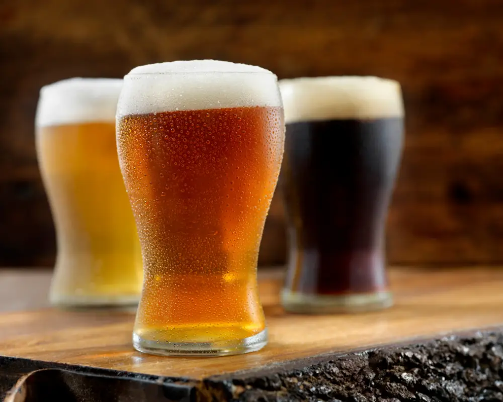 An image of 3 real ales from the UK